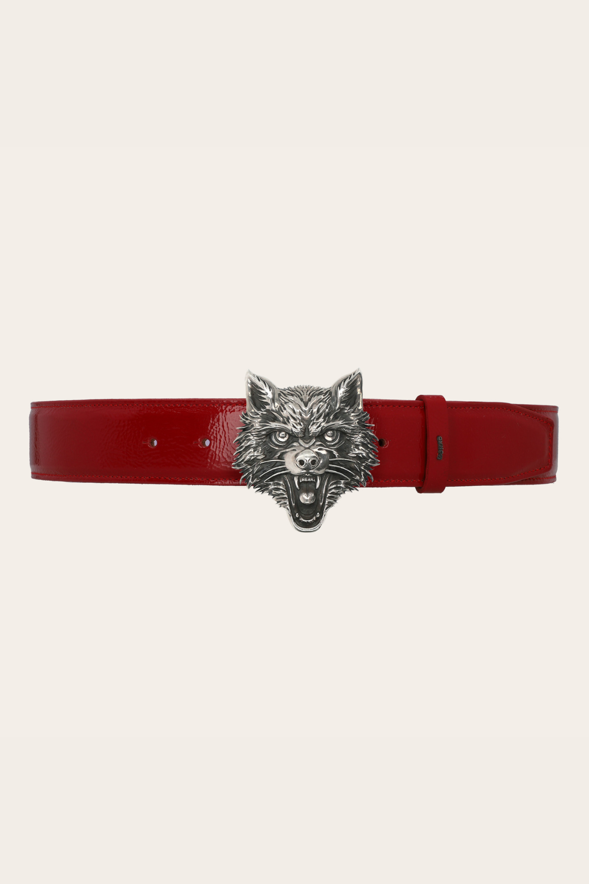 Lupae Buckle in Cherry Patent