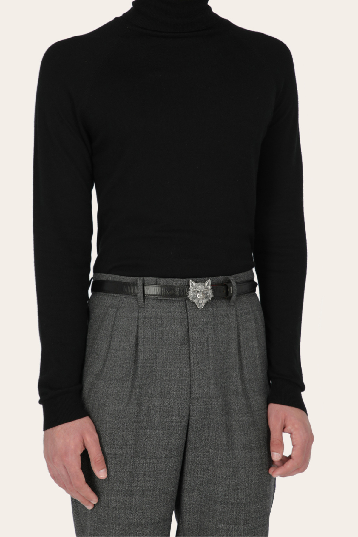 Mini Lupae Buckle in Jet Black