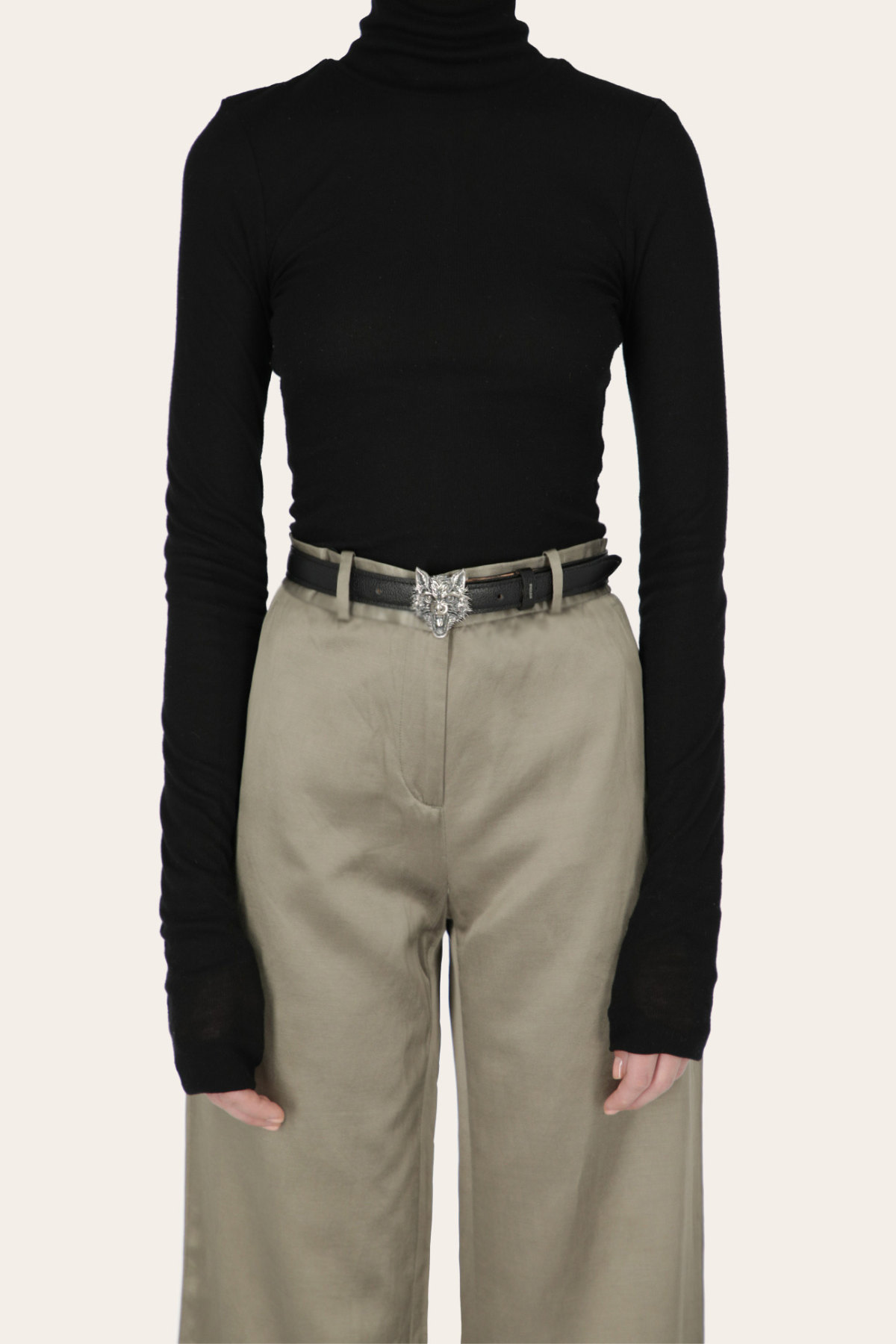 Mini Lupae Buckle in Jet Black