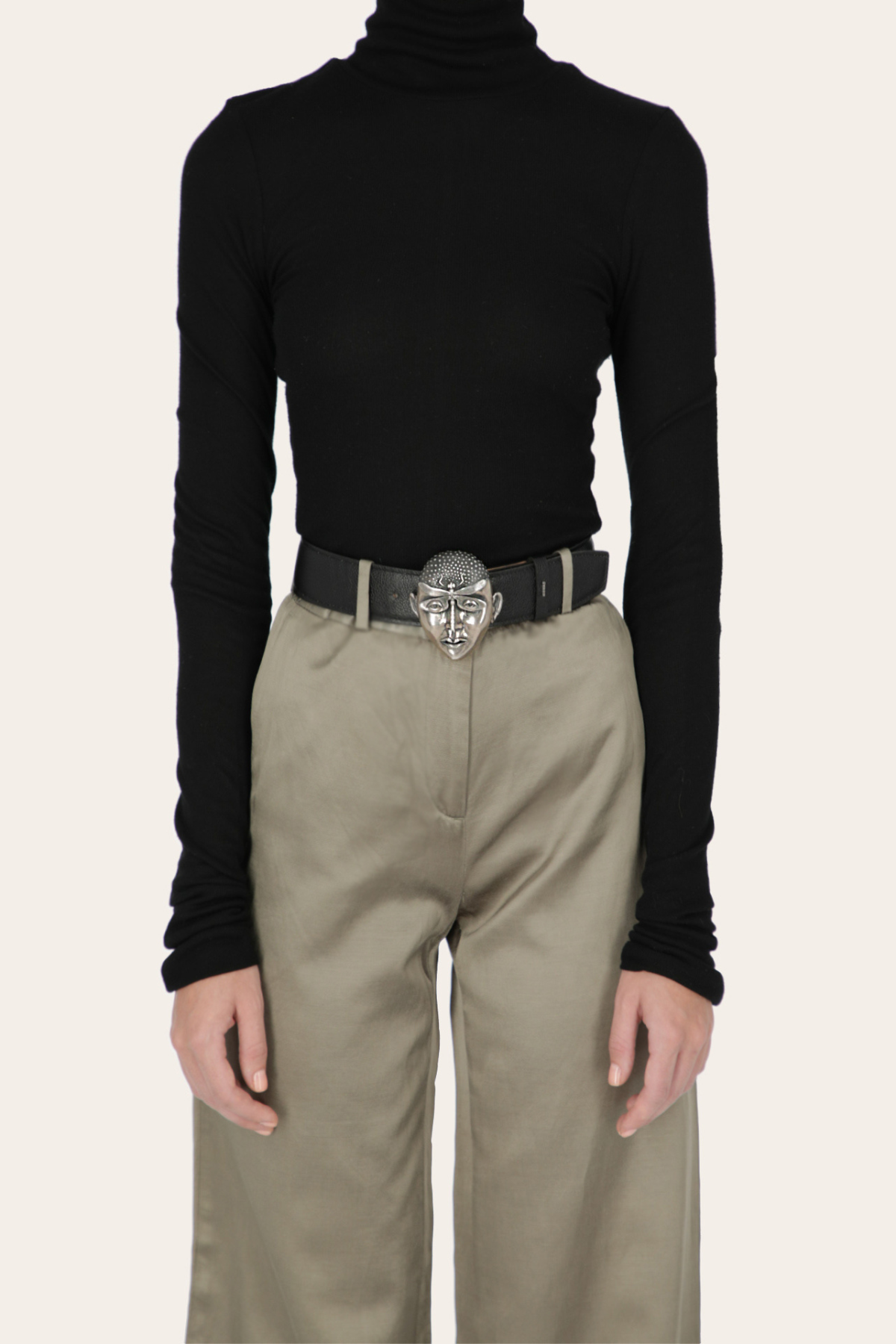 The Insignia Belt Buckle by Gerardo Castañeda in Jet Black