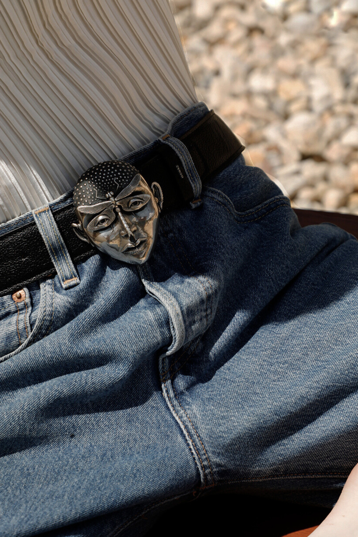 The Insignia Belt Buckle by Gerardo Castañeda in Jet Black