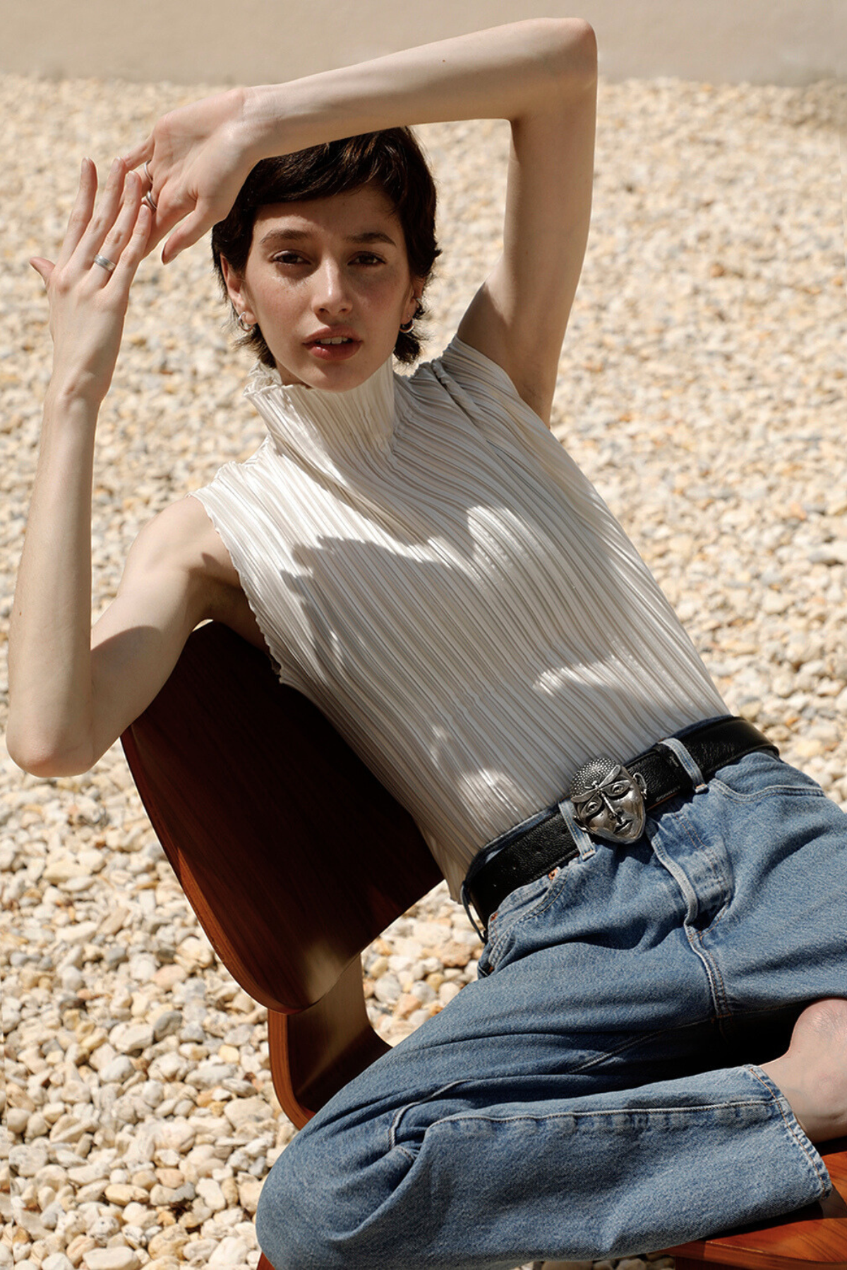 The Insignia Belt Buckle by Gerardo Castañeda in Jet Black