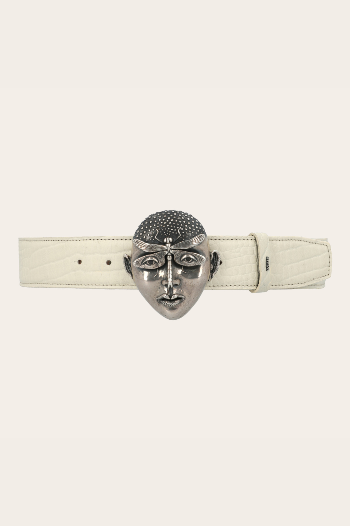 The Insignia Belt Buckle by Gerardo Castañeda in Dusty Bone