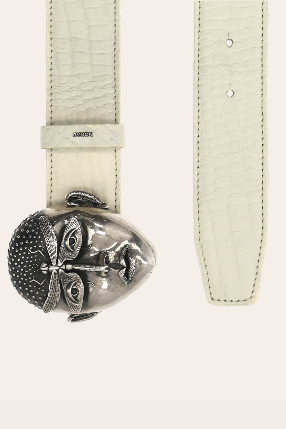 The Insignia Belt Buckle by Gerardo Castañeda in Dusty Bone