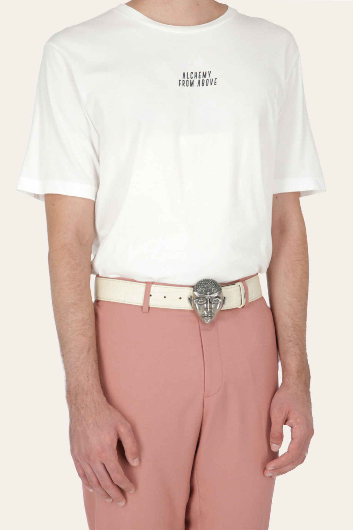 The Insignia Belt Buckle by Gerardo Castañeda in Dusty Bone