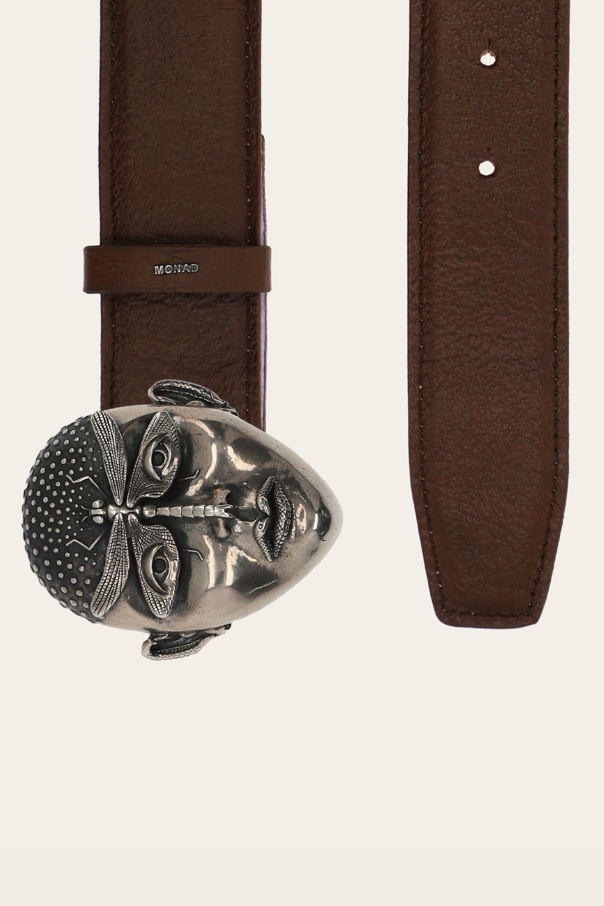 The Insignia Belt Buckle by Gerardo Castañeda in Brown Oak