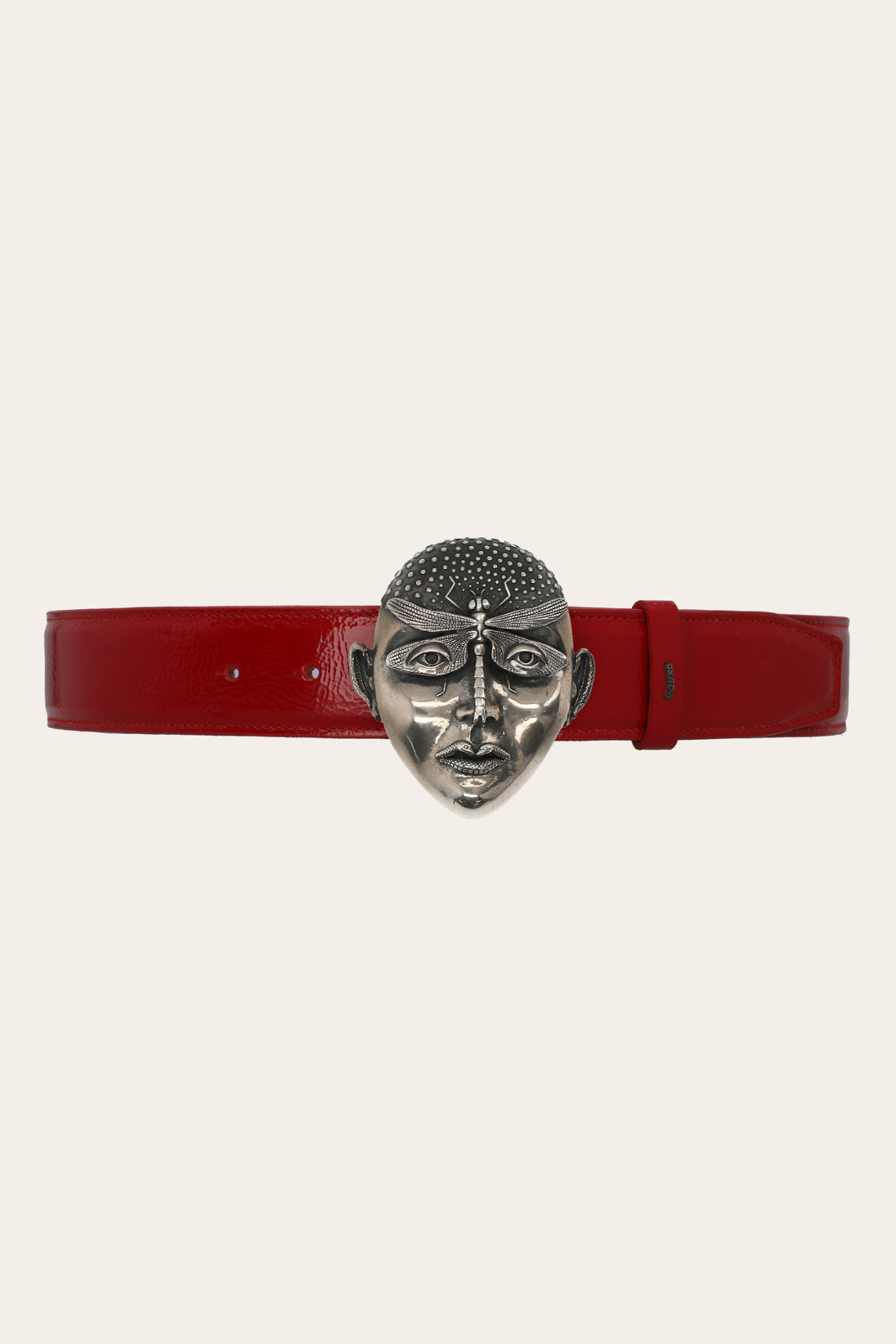 The Insignia Belt Buckle by Gerardo Castañeda in Cherry Patent
