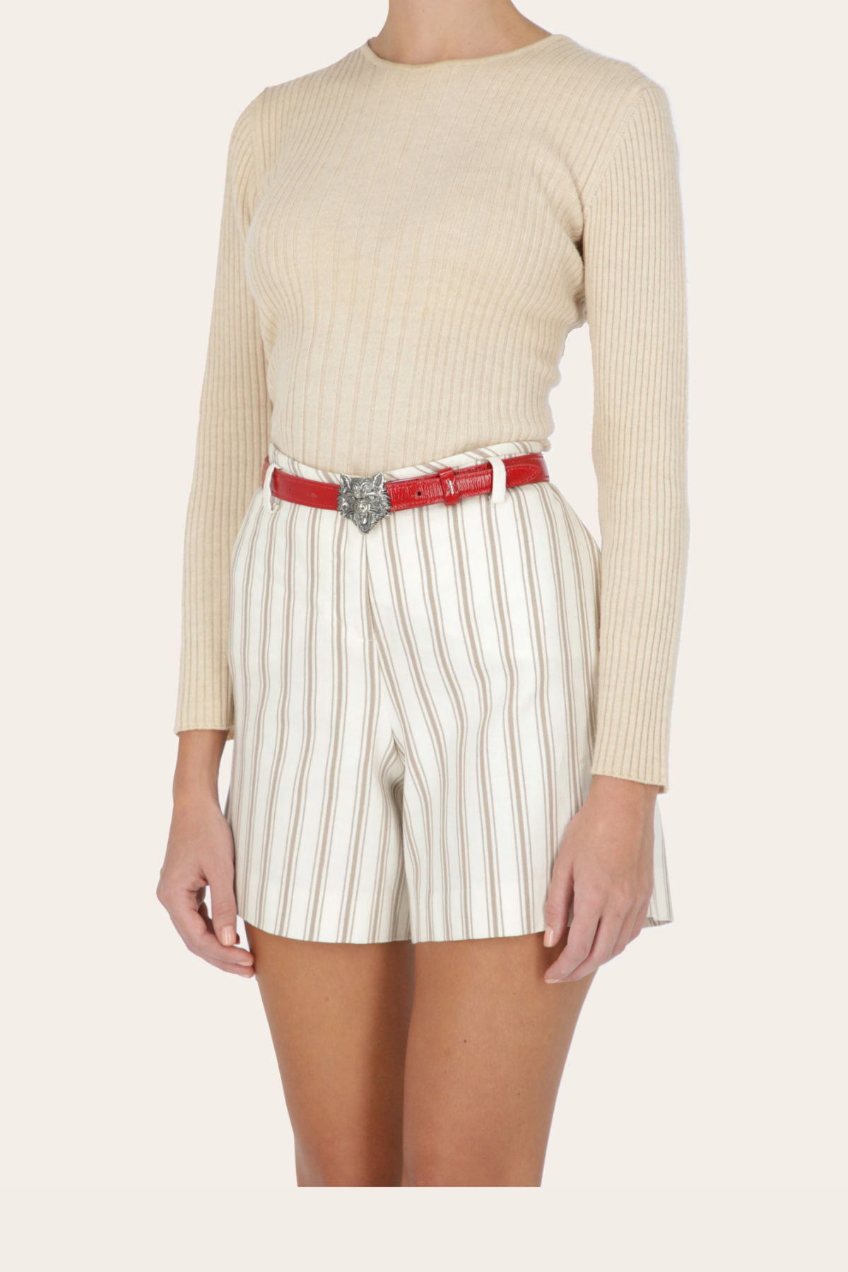 Mini Lupae Buckle in Cherry Patent